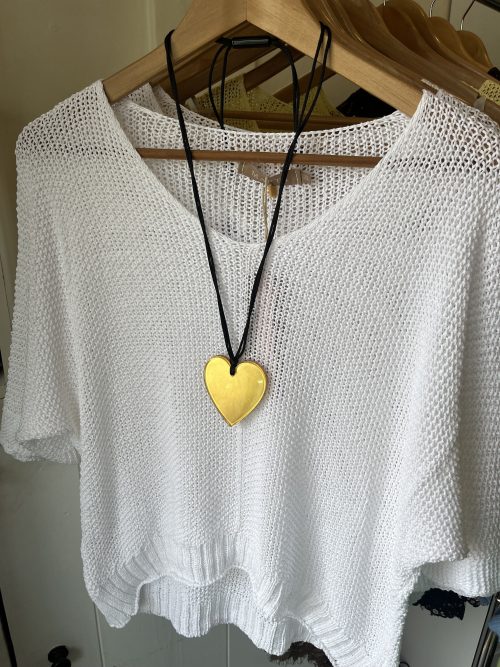 Lightweight knit in white