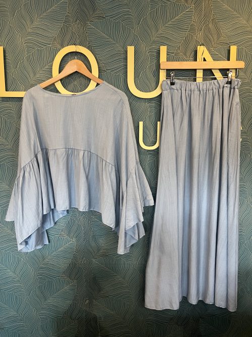 Two piece in denim blue